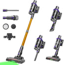 LIBINO CORDLESS VACUUM CLEANER 450W WHITE LEDS - PURPLE/ORANGE/GRAY - Like New
