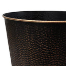 Blue Donuts Wastebasket for Bedroom, Bathroom, Trash Can 6 Liters, Bronze - Brand New