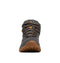 COLUMBIA NEWTON RIDGE PLUS II SUEDE - SIZE: MEN 8 (AU/UK M7) - DARK GREY/GOLD - Like New
