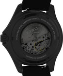 Timex Automatic Men Analogue Watch with a Rubber Strap Tiburón, Black - Like New