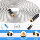 ITSONESTEP GARDEN HOSE 50 FT, METAL STAINLESS STEEL WATER HOSE - STAINLESS STEEL - Like New