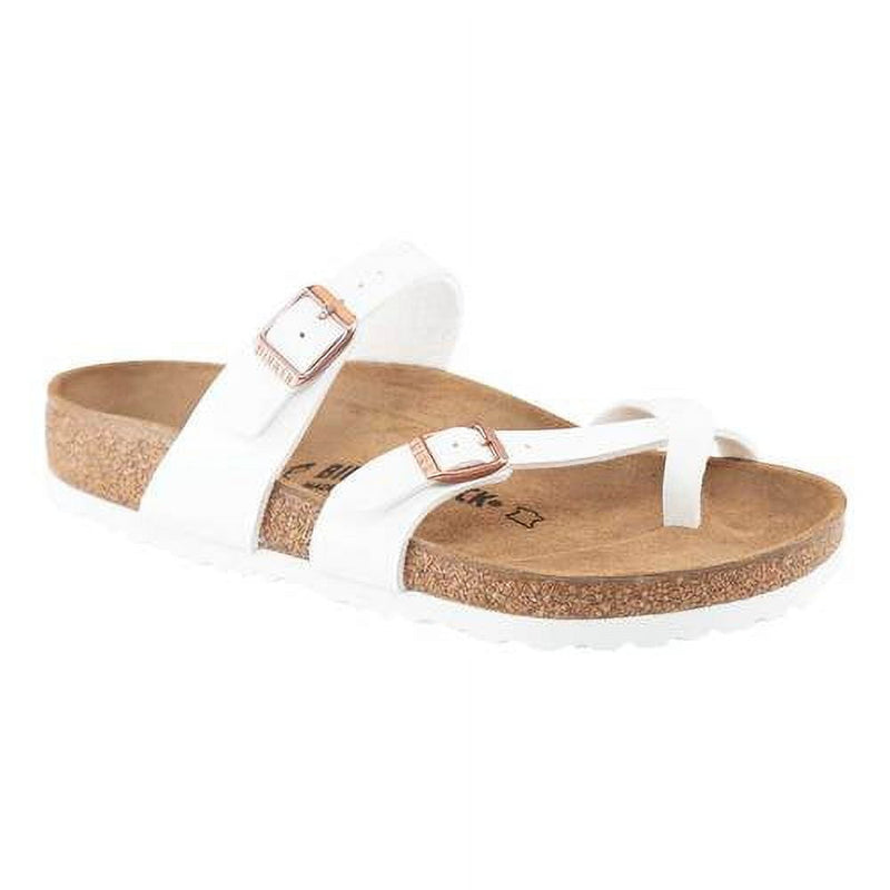 BIRKENSTOCK UNISEX OPEN-BACK MAYARI V BLACK BB R - SIZE: MEN 6 WOMEN 8 - WHITE - Like New