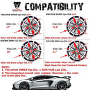 GOGOONE 15.5” Dream Chasings LED Wheel Ring Rim Light Kit B09P8MPZVT - Black - Brand New