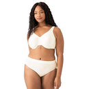 FULL FIGURE BASIC BEAUTY UNDERWIRE BRA WOMEN 38DD IVORY - 855192 - Like New
