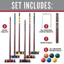 FRANKLIN SPORTS PORTABLE BACKYARD CROQUET SETS COMPLETE 4 + 6 PLAYER CROQUET - Brand New