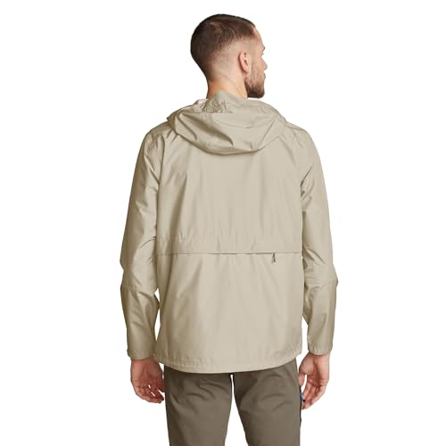 EDDIE BAUER MEN'S RAINPAC JACKET MEN 3XL BIG TALL LIGHT KHAKI - Like New