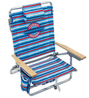 TOMMY BAHAMA 5-POSITION CLASSIC LAY FLAT FOLDING BEACH CHAIR - - Scratch & Dent