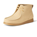 AMAZON ESSENTIALS CHUKKA MOC TOE BOOTS MEN SIZE 10.5 SAND FAUX SUEDE - Like New