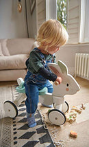 Tender Leaf Toys Running Rabbit Ride On Four Wheeled Push Balance Rabbit Bike - Brand New