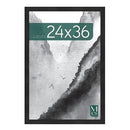 MCS Museum Poster Frame, Onyx, 24 x 36 in, Single - Brand New