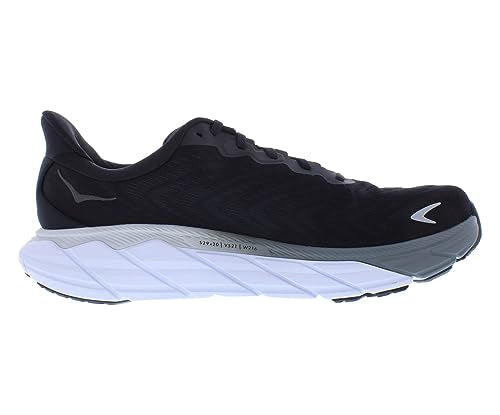 1123198 HOKA ONE ONE Men's Road Running Shoe Black White Size 6.5W - Like New