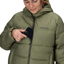 MARMOT WOMEN'S GUIDES DOWN HOODY - SIZE:L - OLIVE GROVE - Brand New