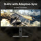 INNOCN 34" ULTRAWIDE WQHD 3440 HZ PC GAMING MONITOR BUILT-IN SPEAKER - BLACK - Like New