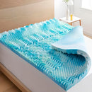 Planet Sleepings 2 Inch Memory Foam Mattress Topper 7-Zone Cooling Gel TwinXL - Brand New