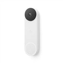 Google Nest Doorbell (Battery) Wireless Doorbell Camera 960x1280P GWX3T - Snow Like New