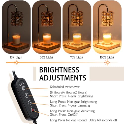 Candle Warmer Lamp with Timer, Wax Melt Warmer Electric Candle Warmer Light - Like New