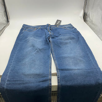 7GROOVE MEN'S JEANS STRAIGHT DENIM - SIZE: MEN 38/32 - MD. BLUE - Brand New