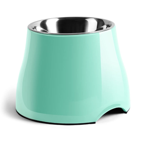 Fluffydream Elevated Dog Bowls, Colorful Raised Dog Bowls - MINT GREEN, Size L - Brand New