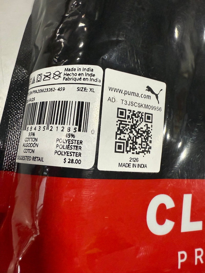 PUMA 3 PACK PUMA PREMIUM SOFT CREW NECK T SHIRTS SIZE: MEN XL - BLACK WHITE GRAY - Brand New