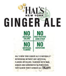 Hal's New York Diet Ginger Ale 20 Fl Oz Bottles (Pack of 24) - Brand New