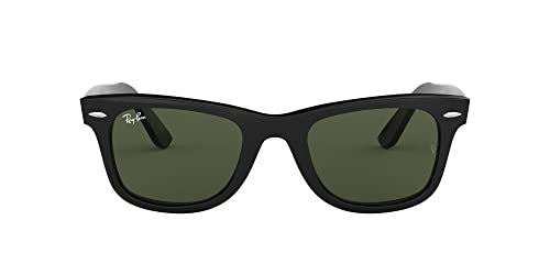 RAY BAN RAY-BAN RB2140 ORIGINAL WAYFARER LENS WIDTH: 50MM - BLACK/G-15 GREEN - Like New