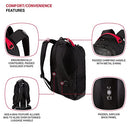 SWISSGEAR 5505 CECIL 16” LAPTOP BACKPACK, GEAR ATTACHMENT OPTIONS - CAMO NOIR - Like New