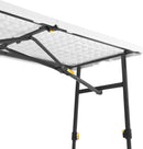 LIVING AND MORE 4FT HEIGHT ADJUSTABLE HALF FOLDING TABLE CARRYING HANDLE - WHITE - Like New