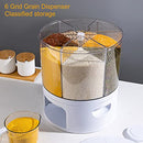 PIOJNYEN Grain Dispenser 24lb Rice Storage Container B0BBLV2F4X - Black - Brand New