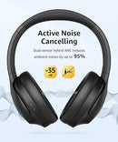 Picun Active Noise Cancelling Headphones Built-in Microphone ANC-05L - Black - Like New