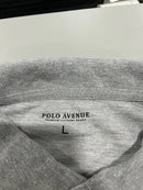 POLO AVENUE SHORT SLEEVE POLO - SIZE: MEN L - GRAY - Brand New