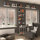 Wallniture Bali White Floating Shelves for Wall CD DVD Storage Metal Bookshelf - Brand New