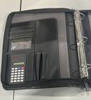 SAMSONITE EXECUTIVE PORTFOLIO 3 RING BINDER WITH INTEGRATED CALCULATOR - BLACK - Like New