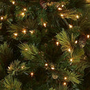 NATIONAL TREE CAROLINA PINE 7.5 FOOT HOLIDAY PRELIT CHRISTMAS TREE METAL STAND - Like New