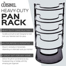 Cuisinel Heavy Duty Pan Organizer, 5 Tier Rack, Holds 50 LB - BLACK Like New