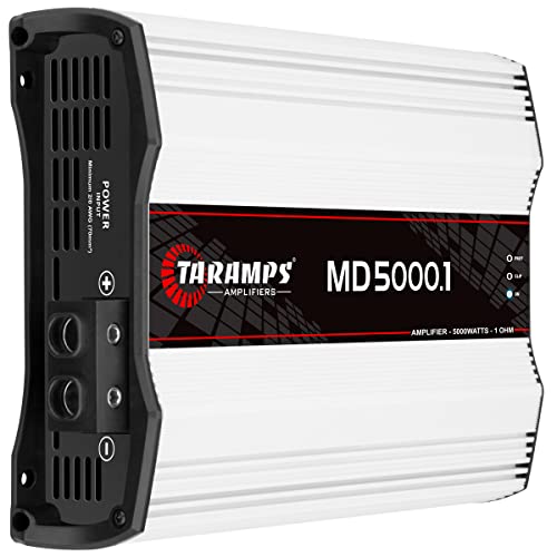 TARAMPS CLASS D MD 5000 WATT RMS 1 OHM MONO AMPLIFIER - BLACK/WHITE - Like New