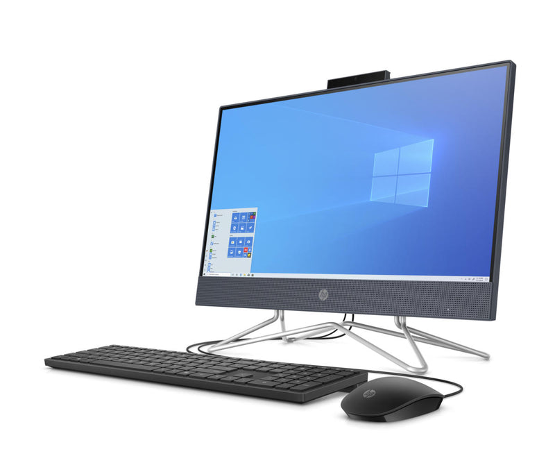 HP All-in-One Desktop Computer 21.5" FHD G5905T 4GB 256GB SSD - Blue - Like New