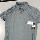 HURLEY AIR MESH POCKET POLO - SIZE: MEN L - GLADIATOR GRAY - Brand New
