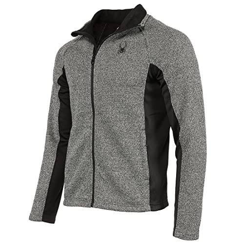 SPYDER SPYDER MEN'S CONSTANT FULL ZIP JACKET CHARCOAL HEATHER - SIZE: M - Brand New