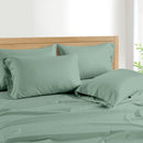 KATHY IRELAND HOME 1000 THREAD EGYPTIAN COTTON 6-PIECE SHEET SET, KING - GREEN - Like New