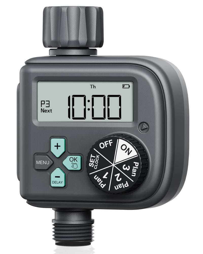 RAINPOINT SPRINKLER TIMER WITH 3 INDEPENDENT PROGRAMS HOSE TIMER IT517P - Green - Like New