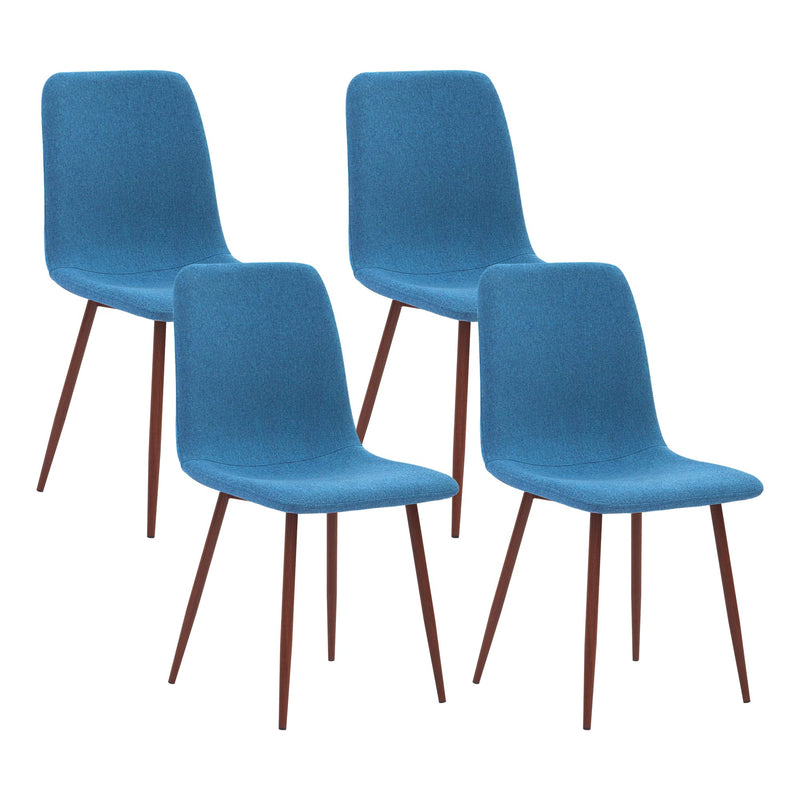 CANGLONG DINING CHAIRS SET OF 4 - BLUE - Like New