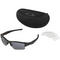 Oakley SI Flak Jacket XLJ Sunglasses Clear With Grey Lenses 53-065 - Black - Like New