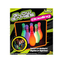 GLOW GAMES LED GLOW LAWN BOWLING SET - 7PC: OUTDOOR GAME WITH LIGHTS FOR AGES 4 - Brand New