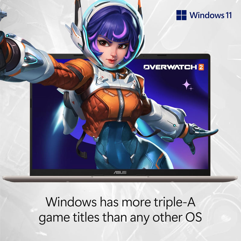 ASUS VIVOBOOK LAPTOP 14” WUXGA RYZEN AI 7 350 24GB 512GB SSD - ‎PLATINUM GOLD - Like New