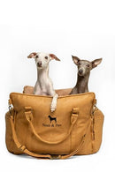 NOAH AND PAW NOAH & PAW DOG CAR SEAT FOR SMALL DOGS & CATS UNDER 25LB - CAMEL - Brand New