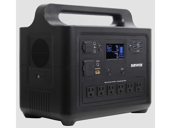 Survivor 1228Wh/1000W Portable Power Station GP-183-BLK - Black Like New