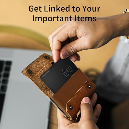 Wireless Rechargeable and Reusable Smart Track Card Works Apple Find My(IOS) - Like New