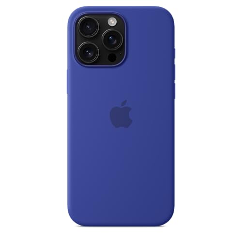 APPLE IPHONE 16 PRO MAX SILICONE CASE WITH MAGSAFE CAMERA CONTROL - ULTRAMARINE Like New