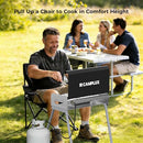 CAMPLUX 2 Burners & 1 Grill Propane Camping Stove, 15,000 BTU - Black - Like New