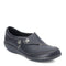 26503026 CLARKS WOMENS ASHLAND LANE Q SLIP ON LOAFER BLACK SIZE 8.5 X-WIDE - Like New